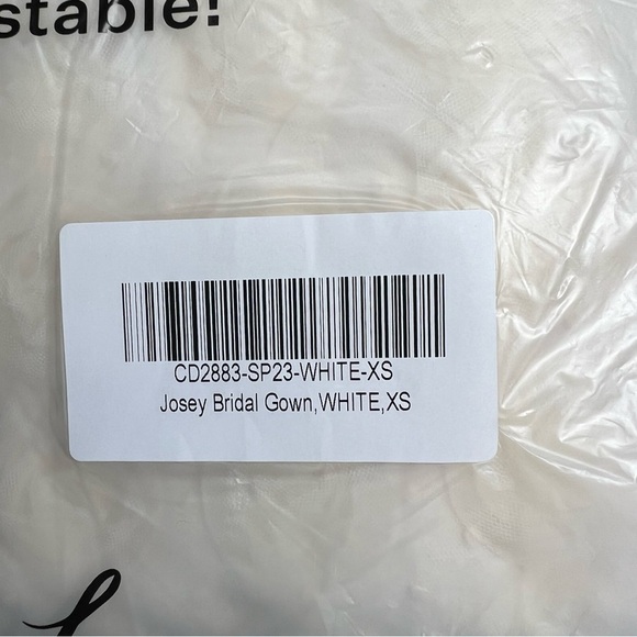 For Love & Lemons Fairytale Coquette Josey Bridal Gown Puff Sleeves Rosettes XS - Picture 15 of 16